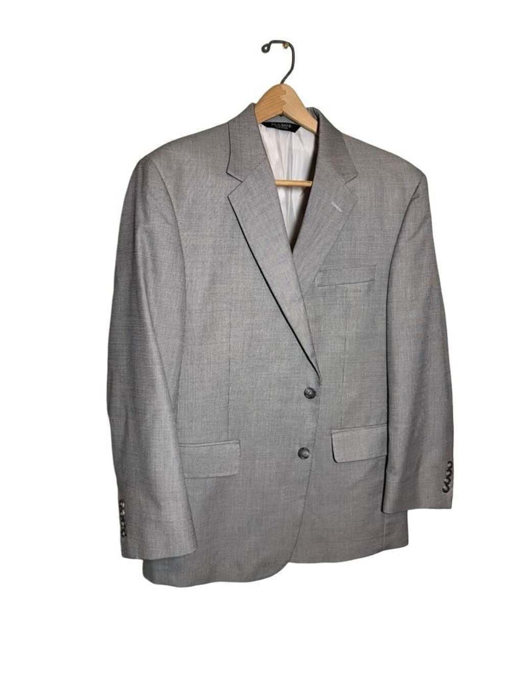 Jos. A. Bank Mens 42S Gray Cotton Wool Blend 2-Button Sport Coat Blazer